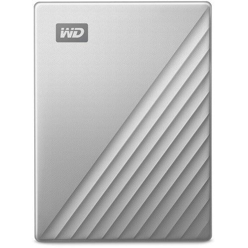 Western Digital WD My Passport Ultra WDBPMV0040BSL 4 TB Portable Hard Drive - External - Silver - USB 3.0 - 256-bit Encryption Standard - 3 Year Warranty