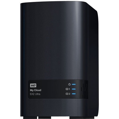 Western Digital WDBVBZ0080JCH-NESN WD 8TB My Cloud EX2 Ultra Network Attached Storage - NAS - WDBVBZ0080JCH-NESN - Marvell Armada 385 385 Dual-core (2 Core) 1.30 GHz - 8 TB Installed HDD Capacity - 1 GB RAM DDR3 SDRAM - RAID Supported 0, 1, JBOD - 2 x To