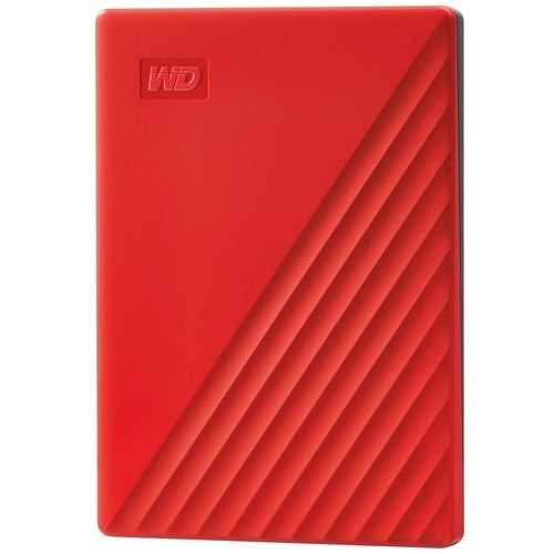 Western Digital WD My Passport WDBYVG0020BRD-WESN 2 TB Portable Hard Drive - External - Red - USB 3.0 - 256-bit Encryption Standard - 3 Year Warranty - Retail