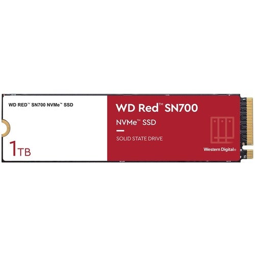 Western Digital WD Red S700 WDS100T1R0C 1 TB Solid State Drive - M.2 2280 Internal - PCI Express NVMe (PCI Express NVMe 3.0 x4) - Storage System Device Supported - 2000 TB TBW - 3430 MB/s Maximum Read Transfer Rate - 5 Year Warranty