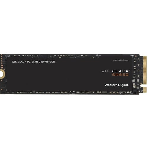 Western Digital WD Black SN850 WDS100T1X0E 1 TB Solid State Drive - M.2 2280 Internal - PCI Express NVMe (PCI Express 4.0 x4) - Desktop PC, Notebook Device Supported - 600 TB TBW - 7000 MB/s Maximum Read Transfer Rate - 5 Year Warranty - Retail