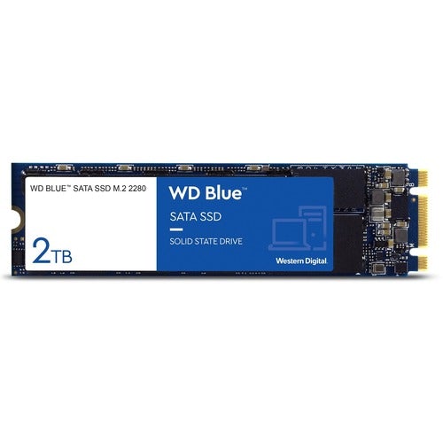 Western Digital WD Blue 3D NAND 2TB PC SSD - SATA III 6 Gb/s M.2 2280 Solid State Drive - 560 MB/s Maximum Read Transfer Rate - 5 Year Warranty