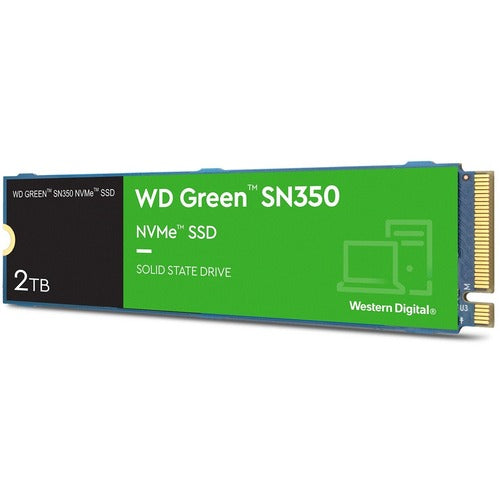 Western Digital Green SN350 WDS200T3G0C 2 TB Solid State Drive - M.2 2280 Internal - PCI Express NVMe - 3200 MB/s Maximum Read Transfer Rate