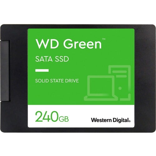 Western Digital WD Green WDS240G2G0A 240 GB Solid State Drive - 2.5" Internal - SATA (SATA/600) - Notebook, Desktop PC Device Supported - 545 MB/s Maximum Read Transfer Rate - 3 Year Warranty