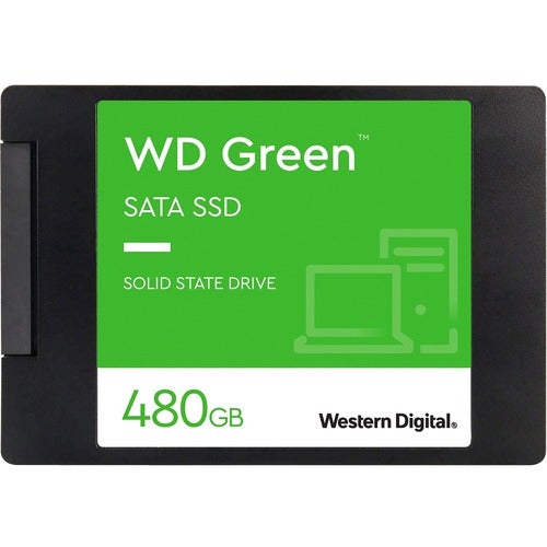 Western Digital WD Green WDS480G2G0A 480 GB Solid State Drive - 2.5" Internal - SATA (SATA/600) - Desktop PC, Notebook Device Supported - 545 MB/s Maximum Read Transfer Rate - 3 Year Warranty