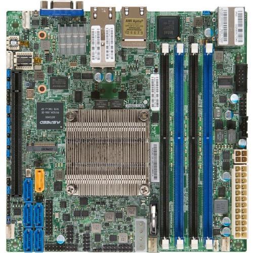 Super Micro Supermicro X10SDV-6C-TLN4F Server Motherboard - Intel Chipset - Socket BGA-1667 - Mini ITX - Intel Xeon D-1528 - 128 GB DDR4 SDRAM Maximum RAM - UDIMM, RDIMM, DIMM - 4 x Memory Slots - Gigabit Ethernet - 6 x SATA Interfaces