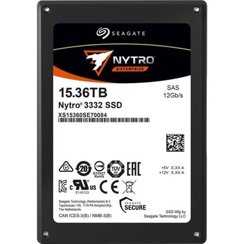 Seagate Nytro 3032 XS960SE70084 960 GB Solid State Drive - 2.5" Internal - SAS (12Gb/s SAS) - Storage System, Server Device Supported - 1 DWPD - 1700 TB TBW - 2150 MB/s Maximum Read Transfer Rate - 5 Year Warranty