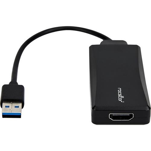 Rocstor Premium Slim USB 3.0 to HDMI M/F Video Graphics Adapter -1920x1200 1080p - 1 Pack - 1 x HDMI, HDMI