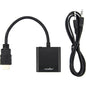 Rocstor Premium HDMI to VGA + 3.5mm Audio Adapter - 3" HDMI/Mini-phone/VGA A/V Cable for Projector, Monitor, Desktop Computer, Tablet, Ultrabook, Notebook, TV, Audio/Video Device, HDTV - First End: 1 x HDMI (Type A) Male Digital Audio/Video - Second End: