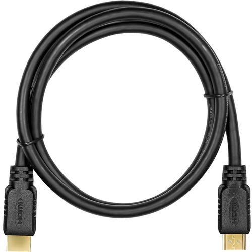 Rocstor Premium High Speed HDMI (M/M) Cable with Ethernet 3-ft - 3 ft HDMI A/V Cable for Audio/Video Device - First End: 1 x HDMI Male Digital Audio/Video - Second End: 1 x HDMI Male Digital Audio/Video - 10.2 Gbit/s - Supports up to 1920 x 1080 - Gold P