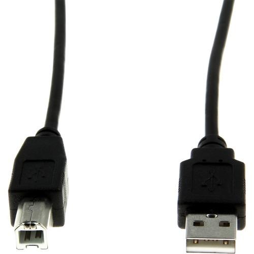 Rocstor 10 ft USB 2.0 Type-A to Type-B Cable - M/M - 10 ft USB Data Transfer Cable for Scanner, Printer, Hard Drive - First End: 1 x Type A Male USB - Second End: 1 x Type B Male USB - 480 Mbit/s - Nickel Plated Connector - Black - 1