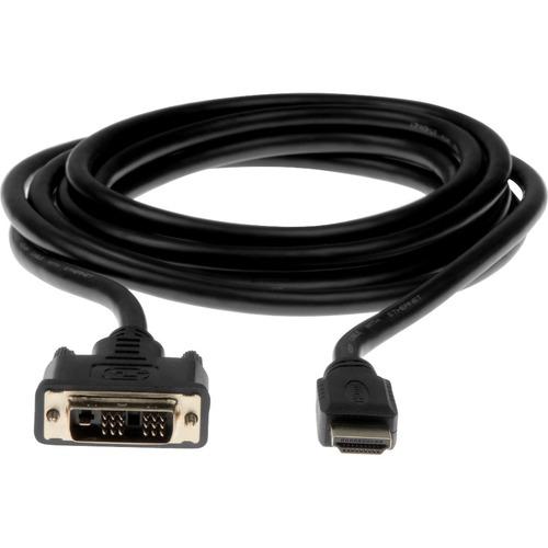 Rocstor Premium HDMI to DVI-D Digital Video Cable - 10 ft DVI/HDMI Video Cable for Notebook, Audio/Video Device, Home Theater System, Digital Signage Display - First End: 1 x DVI-D (Single-Link) Male Digital Video - Second End: 1 x HDMI (Type A) Male Dig