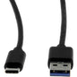 Rocstor Premium USB Data Transfer Cable - 3 ft USB Data Transfer Cable for Smartphone, Notebook, Tablet, Chromebook, Camera, Hard Drive, Cellular Phone - First End: 1 x Type A Male USB - Second End: 1 x Type C Male USB - Shielding - Nickel Plated Connect