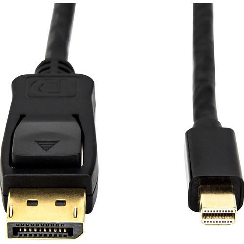 Rocstor DisplayPort/Mini DisplayPort Audio/Video Cable - 6 ft DisplayPort/Mini DisplayPort A/V Cable for Audio/Video Device, HDTV - DisplayPort Male Digital Audio/Video - Mini DisplayPort Male Digital Audio/Video - 21.6 Gbit/s - Supports up to 3840 x 216