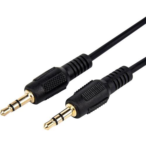 Rocstor Premium 3 ft Slim 3.5mm Stereo Audio Cable - M/M - 3 ft Mini-phone Audio Cable for Audio Device, Smartphone, Tablet, MP3 Player, Speaker, iPod, iPhone, Headphone - First End: 1 x Mini-phone Male Stereo Audio - Second End: 1 x Mini-phone Male Ster