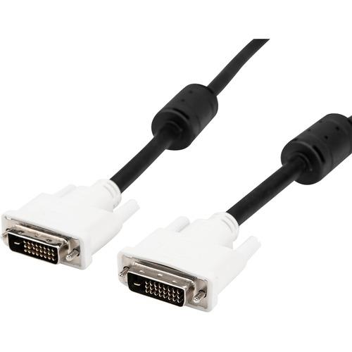 Rocstor 6 ft DVI-D Dual Link Cable - M/M - 6 ft DVI-D Video Cable for Projector, Monitor, Computer, Notebook - DVI-D (Dual-Link) Male Digital Audio/Video - DVI-D (Dual-Link) Male Digital Audio/Video - 9.9 Gbit/s - Supports up to 2560 x 1600 - Black