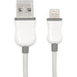 Rocstor Premium 6 ft./2 m. White Lightning to USB Charge Sync Cable - 6 ft Lightning/USB Data Transfer Cable - First End: 1 x Type A Male USB - Second End: 1 x Lightning Male Proprietary Connector - MFI - White