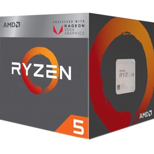 Advanced Micro Devi AMD Ryzen 5 2400G Quad-core (4 Core) 3.60 GHz Processor - 4 MB L3 Cache - 2 MB L2 Cache - 64-bit Processing - 3.90 GHz Overclocking Speed - 14 nm - Socket AM4 - Radeon RX Vega 11 Graphics Graphics - 65 W