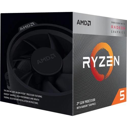 Advanced Micro Devi AMD Ryzen 5 3400G Quad-core (4 Core) 3.70 GHz Processor - 4 MB L3 Cache - 2 MB L2 Cache - 4.20 GHz Overclocking Speed - 12 nm - Socket AM4 - 65 W - 8 Threads